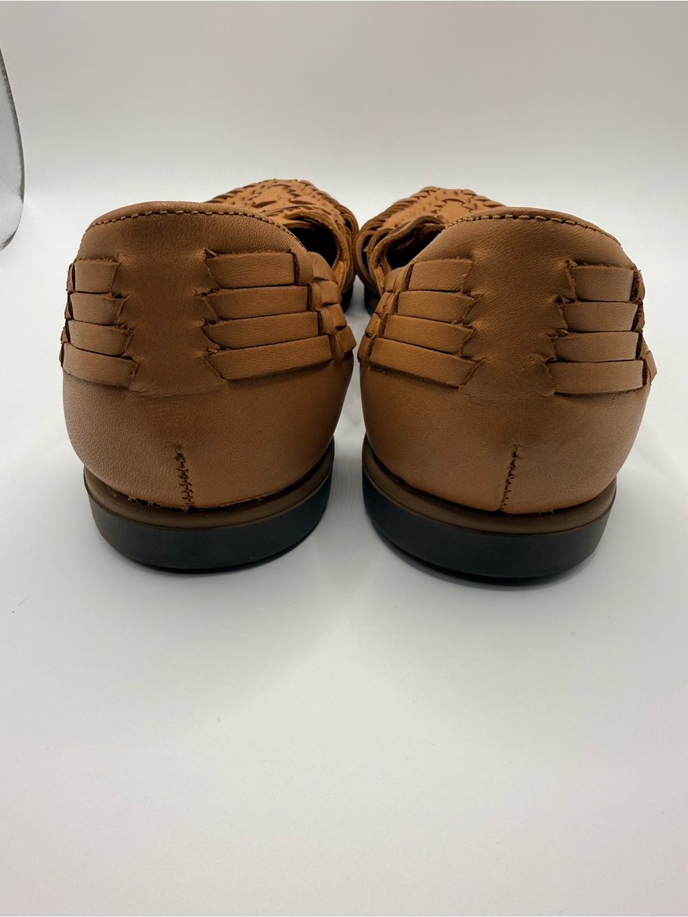 EUROSOFT by Sofft Ranie Slip On Tan Leather Hurache Flats Women’s Size 8 - Picture 6 of 9